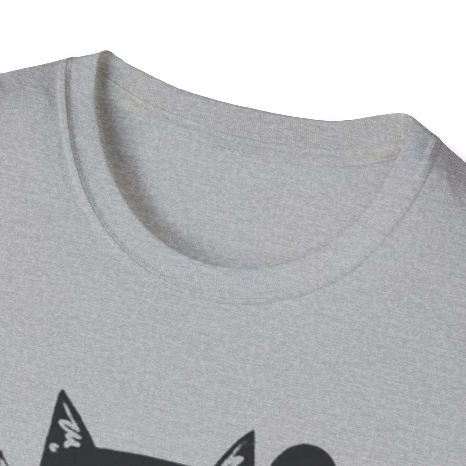 Black Cat Reading Book T-Shirt | Cat Lover Graphic Tee - Image 3