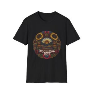 Woodstock 1969 Hippie Sunflower Art T-Shirt | Retro Festival Vibes