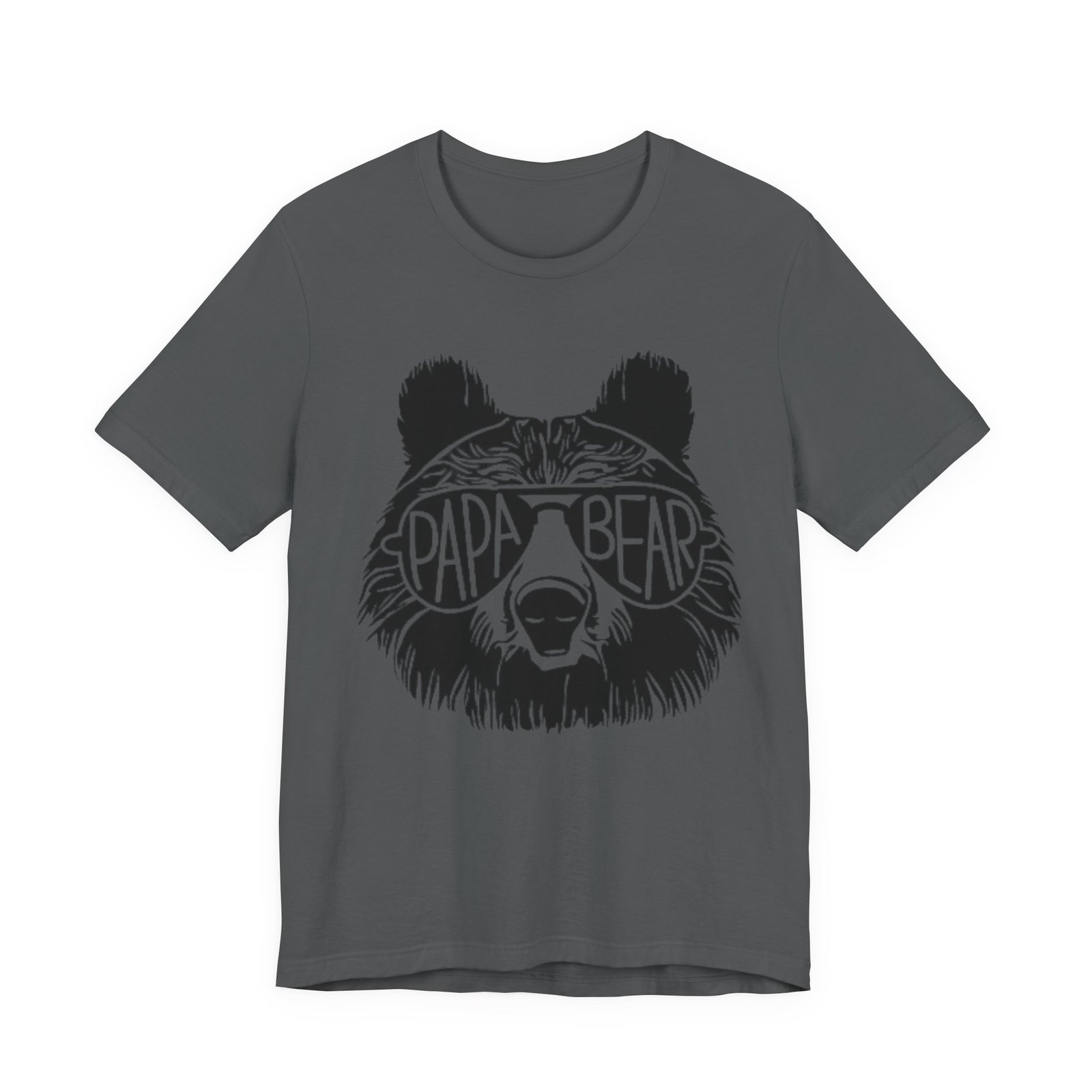 Papa Bear Graphic Tee | Bear Face Sunglasses Dad Shirt - Image 25