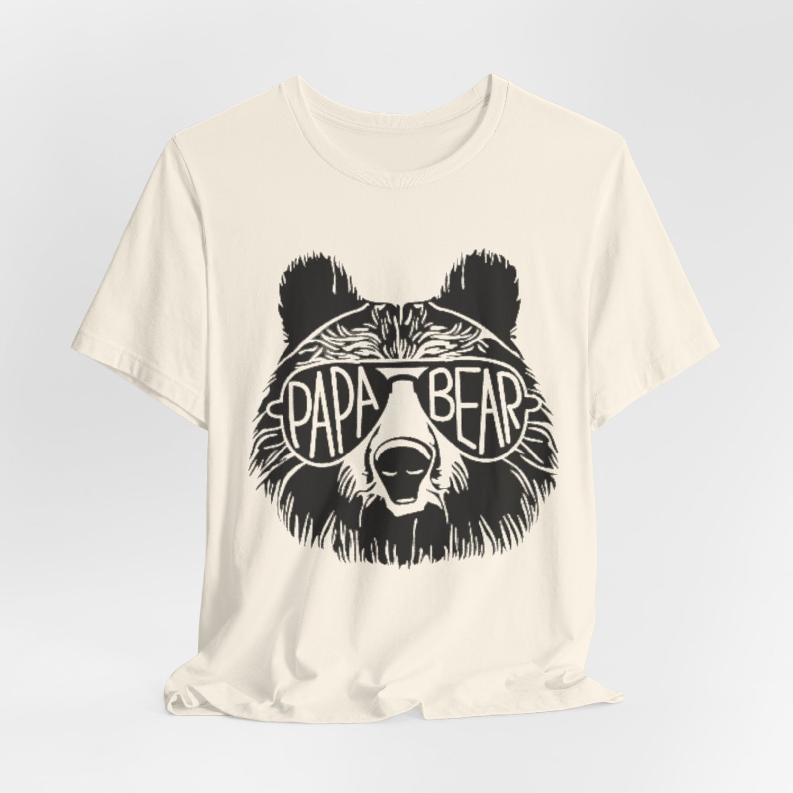 Papa Bear Graphic Tee | Bear Face Sunglasses Dad Shirt - Image 12