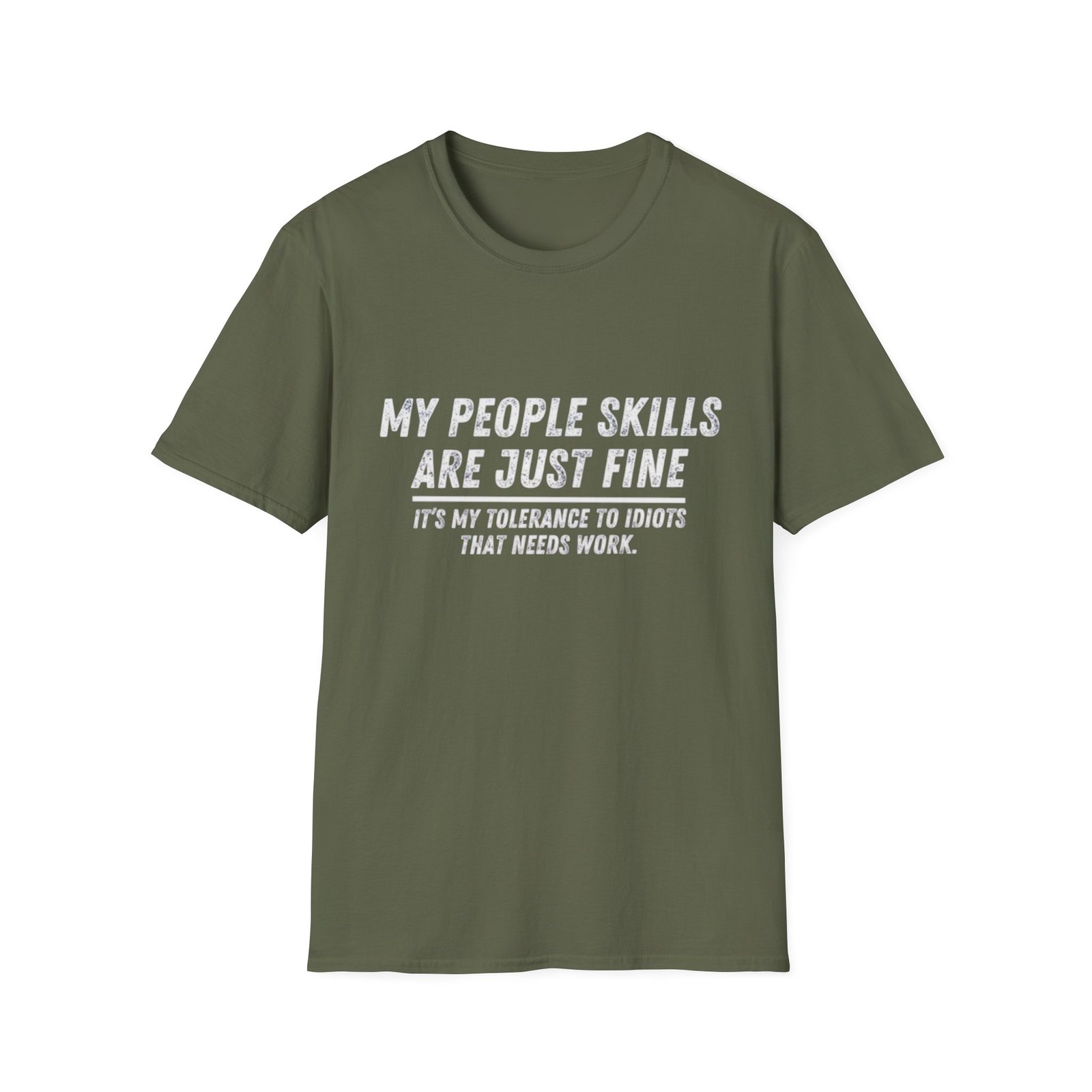 My People Skills Are Just Fine T-Shirt | Funny Sarcastic Quote Tee - Image 9