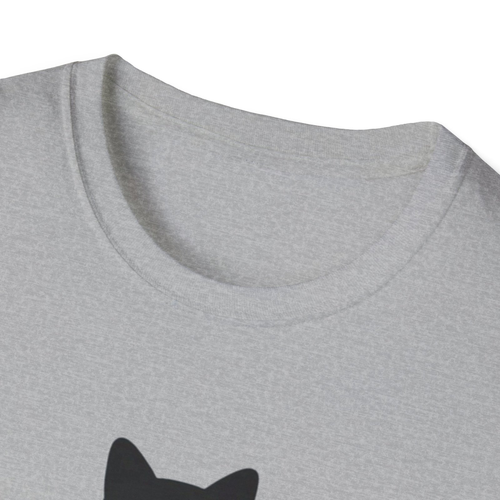 Danger Zone Cat T-Shirt | Cute Black White Cat Holding Sign - Image 3