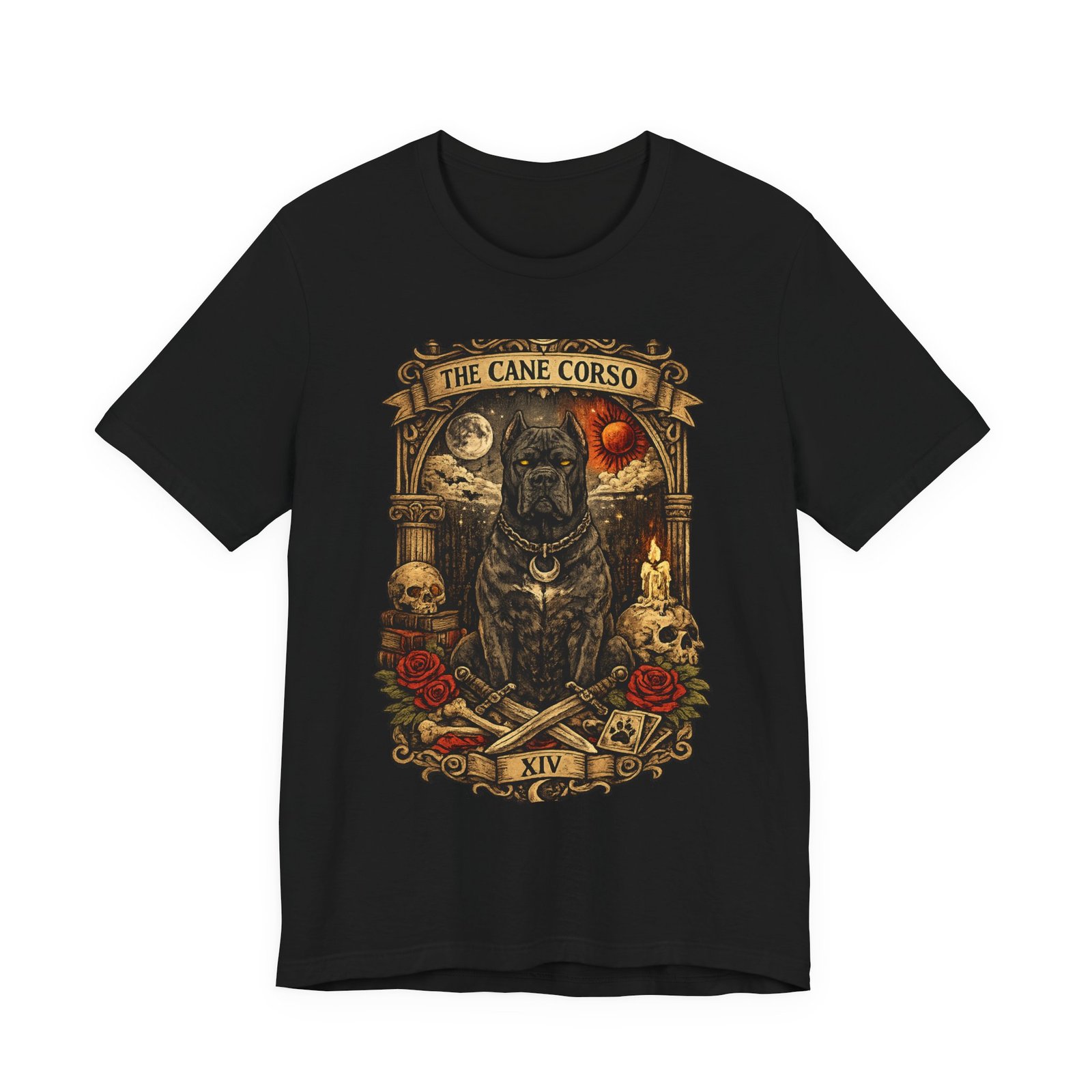 Cane Corso Tarot Style Tshirt, Unisex shirt,Short Sleeve Tee - Image 2