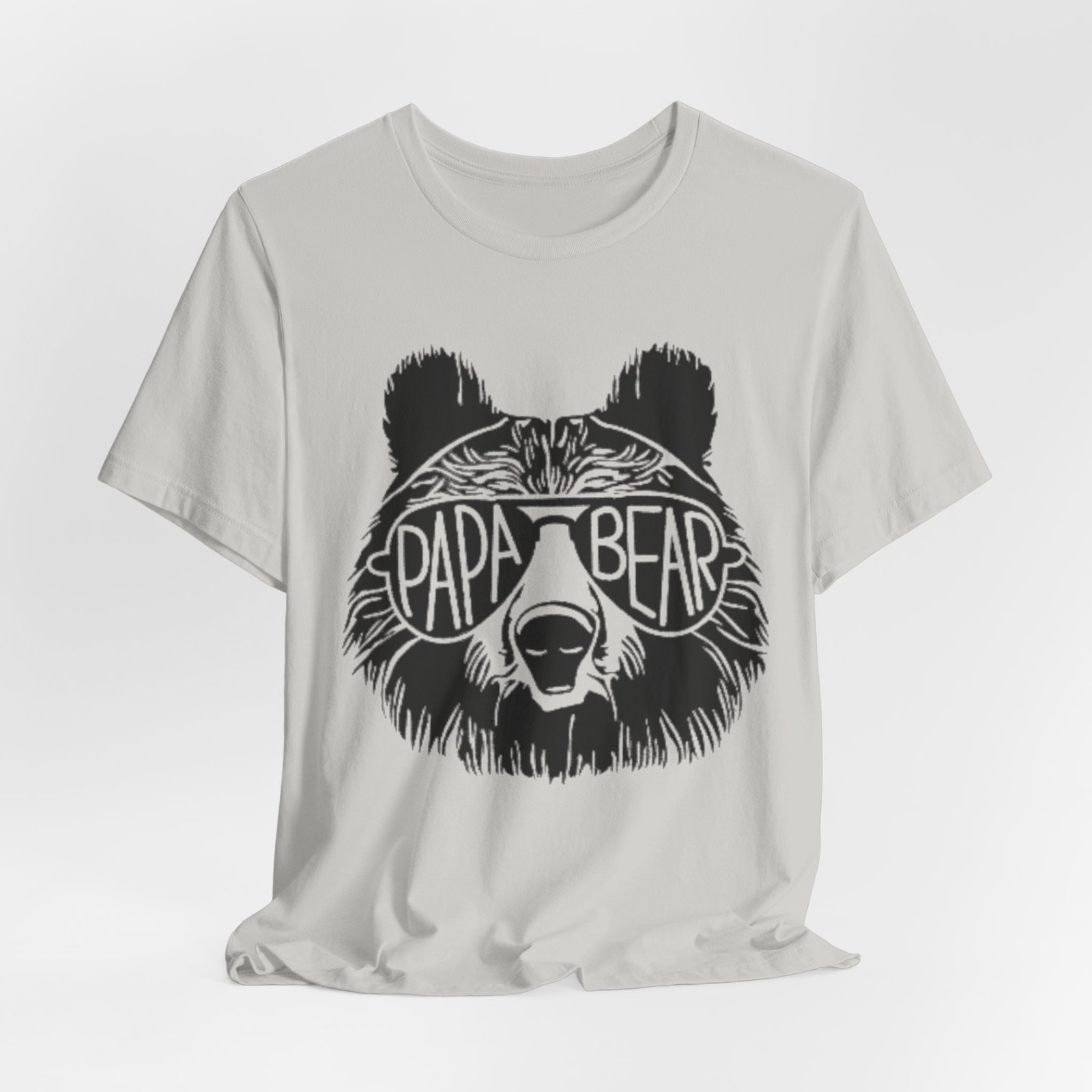 Papa Bear Graphic Tee | Bear Face Sunglasses Dad Shirt - Image 20