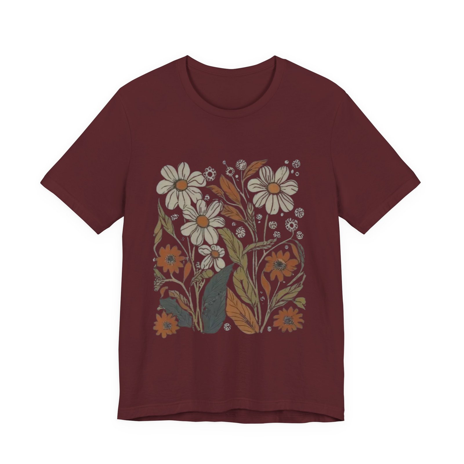 Floral Graphic Tee for Nature Lovers, Casual Tee Gift for Friends, Summer Wear, Eco-Friendly Style, Boho Aesthetic Shirt - Image 21