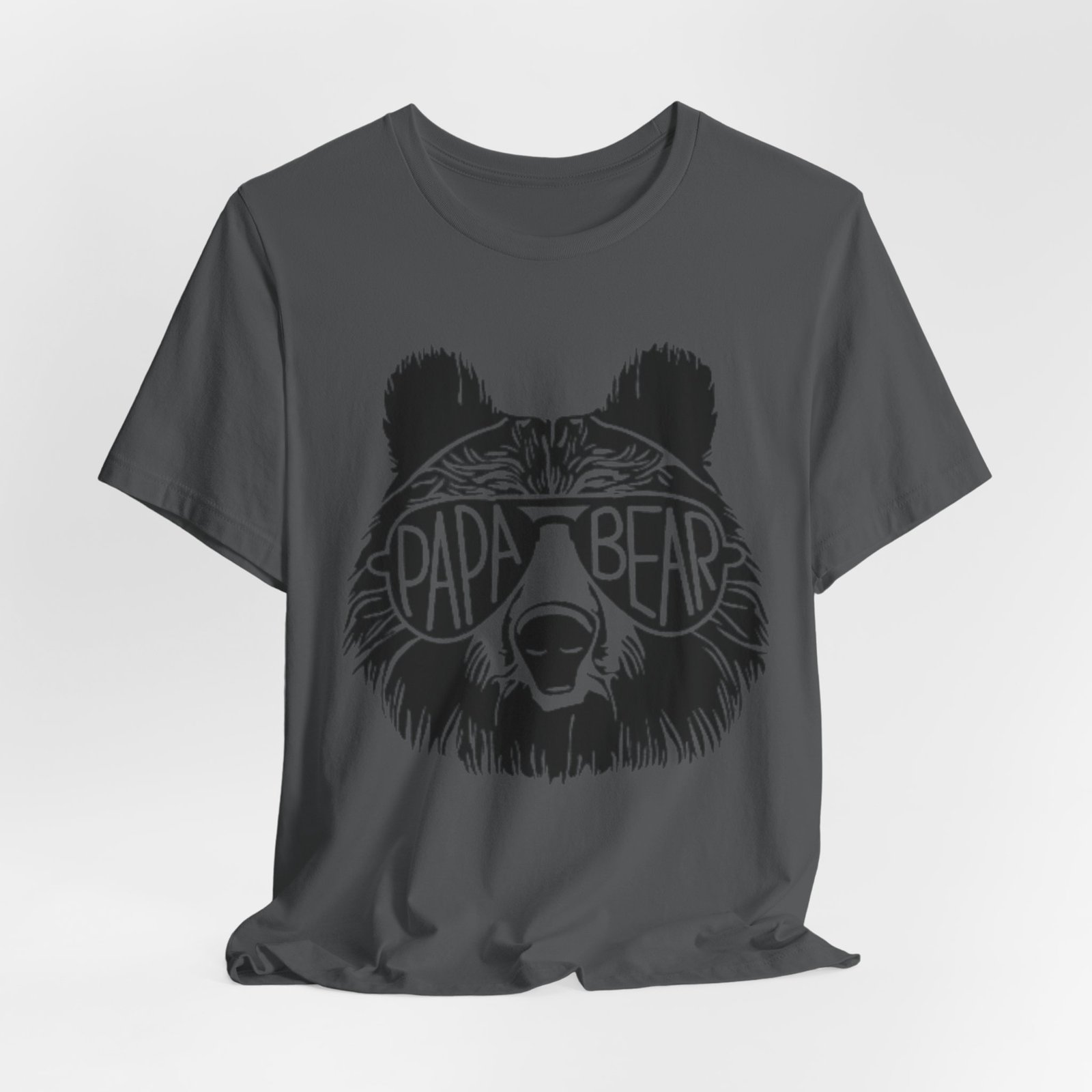 Papa Bear Graphic Tee | Bear Face Sunglasses Dad Shirt - Image 28