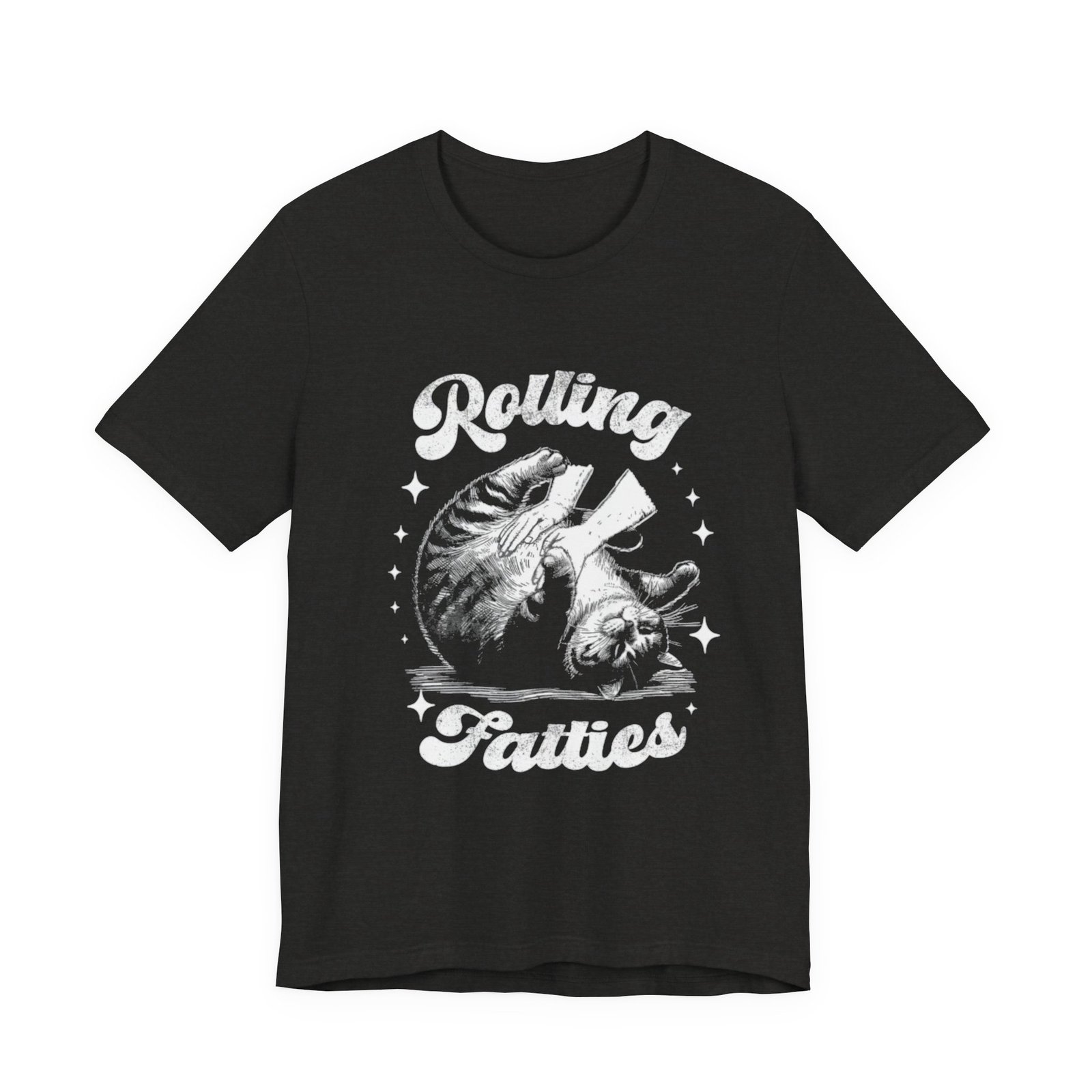 Rolling Fatties Cat Tee | Vintage Octopus Illustration, Nautical Graphic Shirt - Image 5