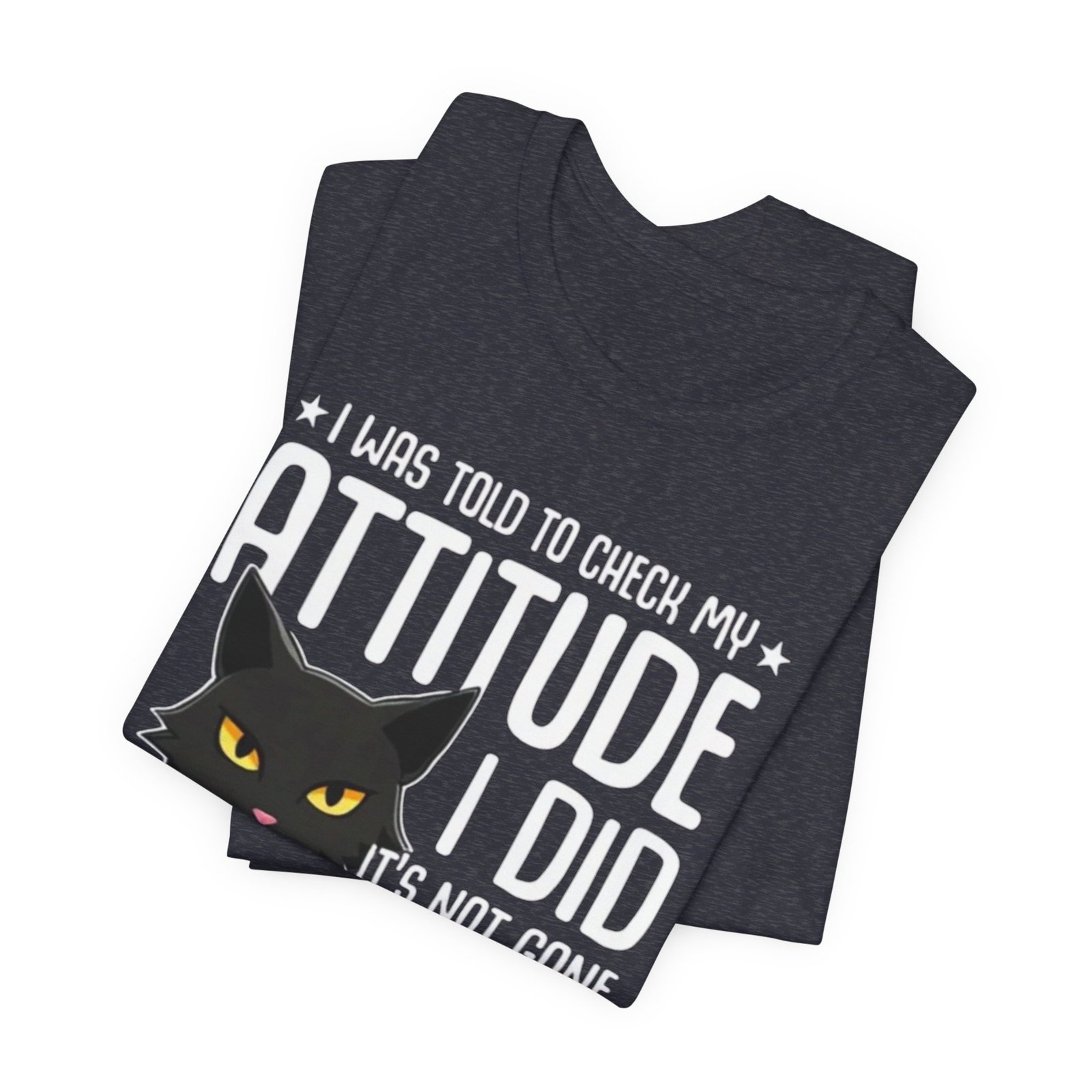 Sassy Black Cat Attitude T-Shirt | Funny Cat Tee, Graphic Kitty Quote - Image 31