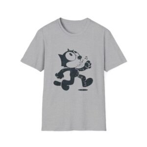 Vintage Cartoon Cat walking graphic T-Shirt | Retro 1920s animation style