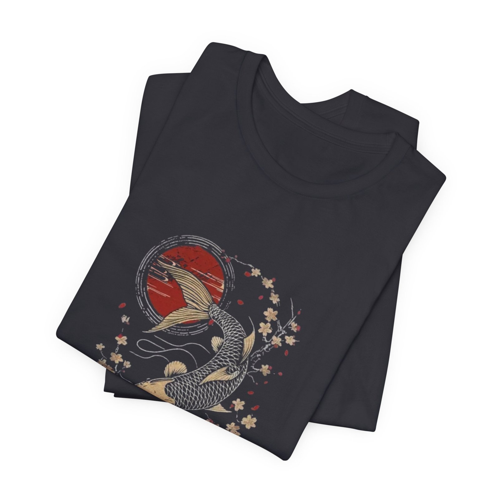 Koi Fish Graphic Tee, Unisex Casual T-Shirt, Gift for Nature Lovers, Cool Summer Top, Japanese Art Apparel - Image 11
