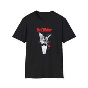 The Catfather T-Shirt | Cat Mafia Illustration, Funny Pet Shirt