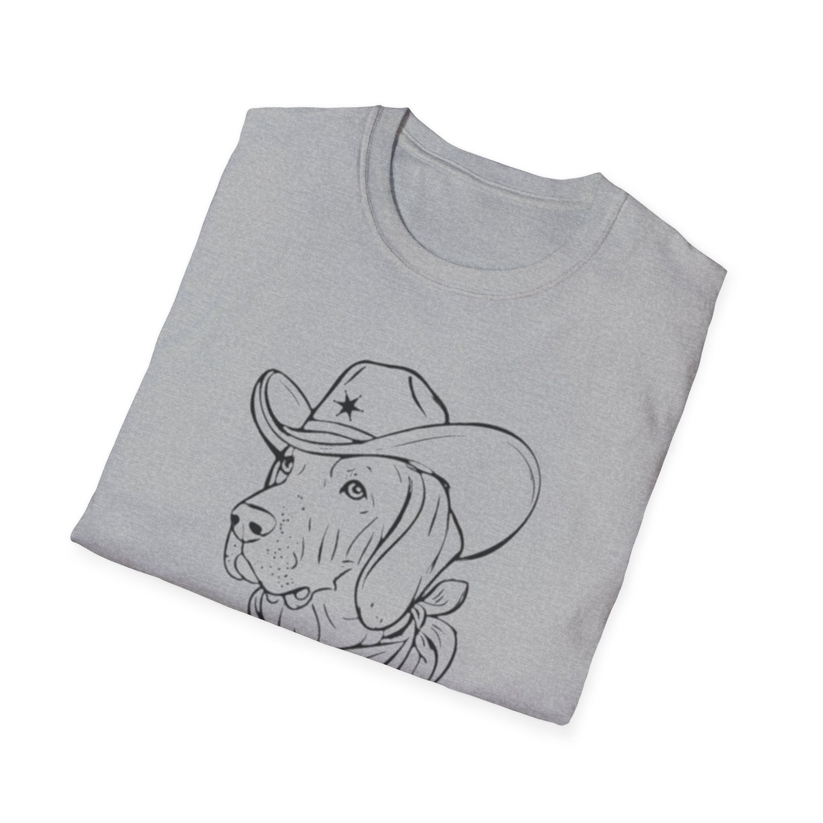 Howdy Labrador T-Shirt | Cowboy Dog Illustration Tee - Image 4