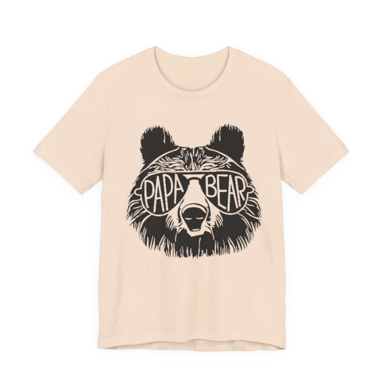 Papa Bear Graphic Tee | Bear Face Sunglasses Dad Shirt - Image 13