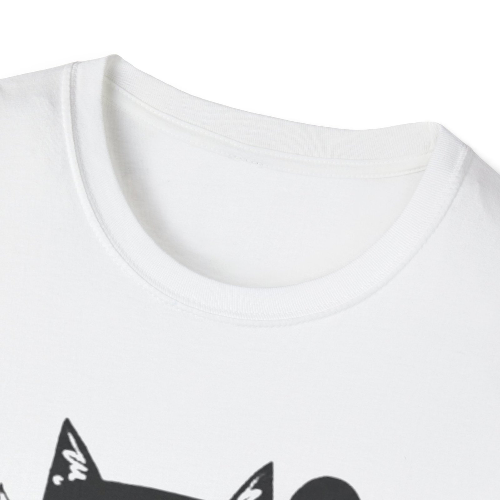 Black Cat Reading Book T-Shirt | Cat Lover Graphic Tee - Image 7