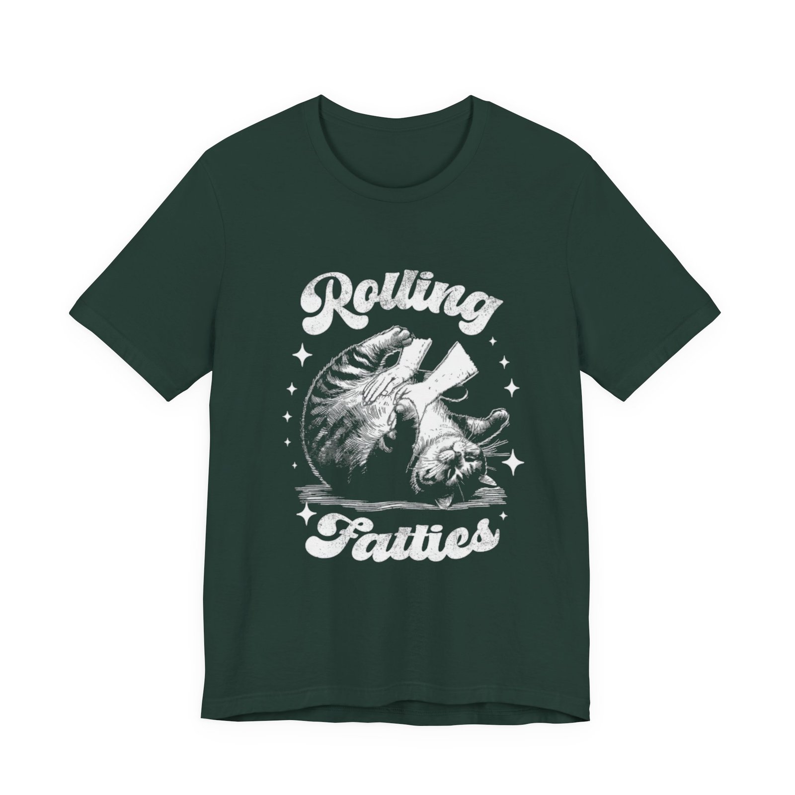 Rolling Fatties Cat Tee | Vintage Octopus Illustration, Nautical Graphic Shirt - Image 13