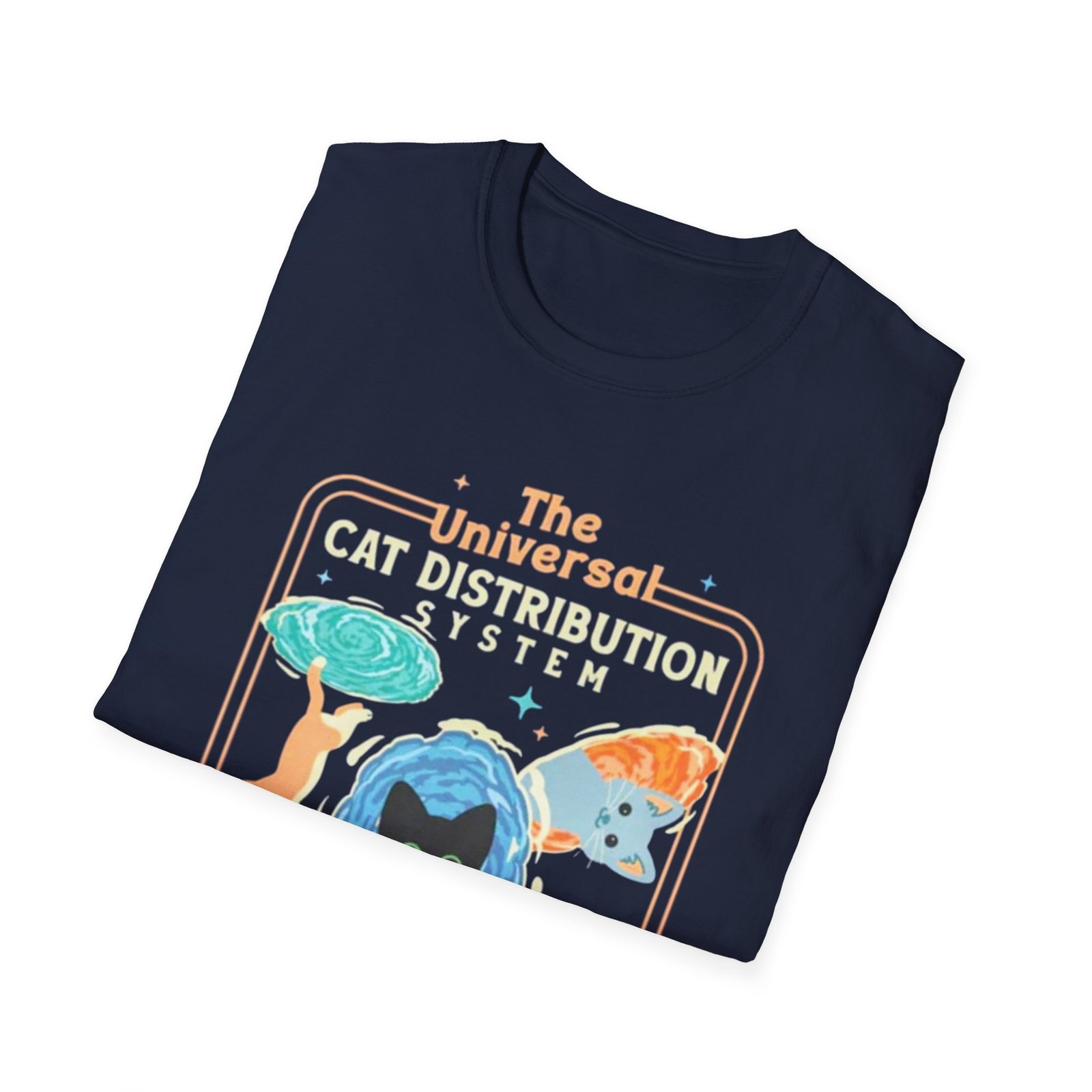 Universal Cat Distribution System T-Shirt | Space Cats, Live, Love, Meow - Image 20