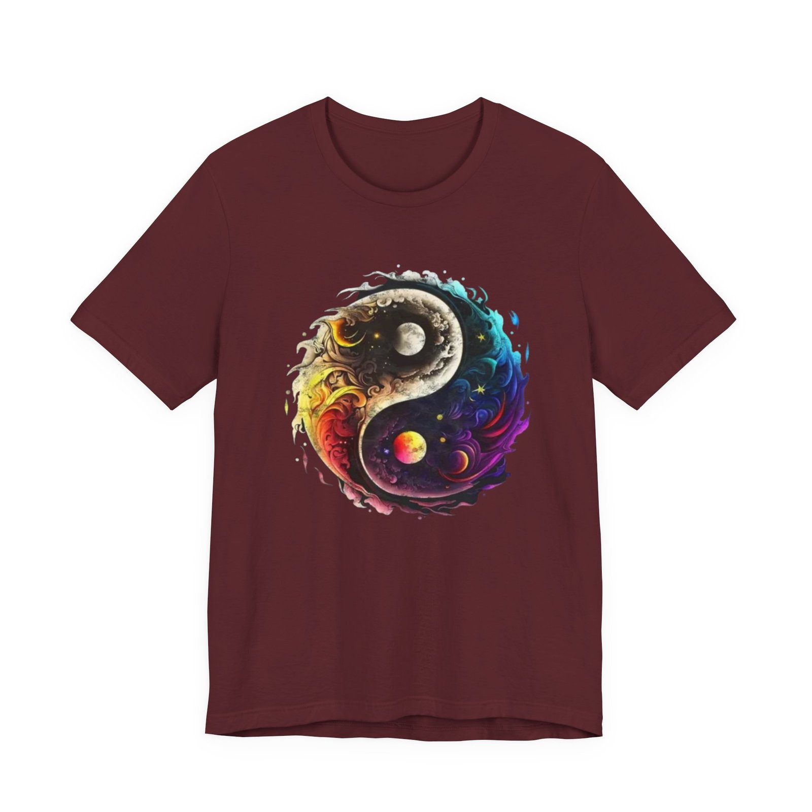 Colorful Yin Yang Unisex T-Shirt | Vibrant Graphic Tee for Spirituality, Meditation, Dance, Birthdays, Yoga - Image 21