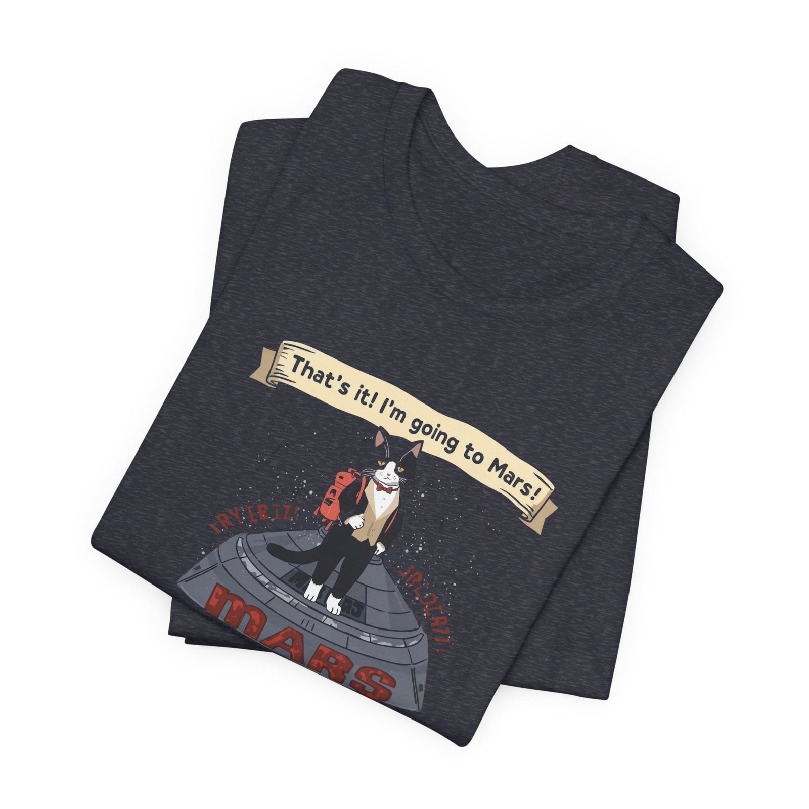 Cat going to Mars T-Shirt | Night Sky Tee - Image 27