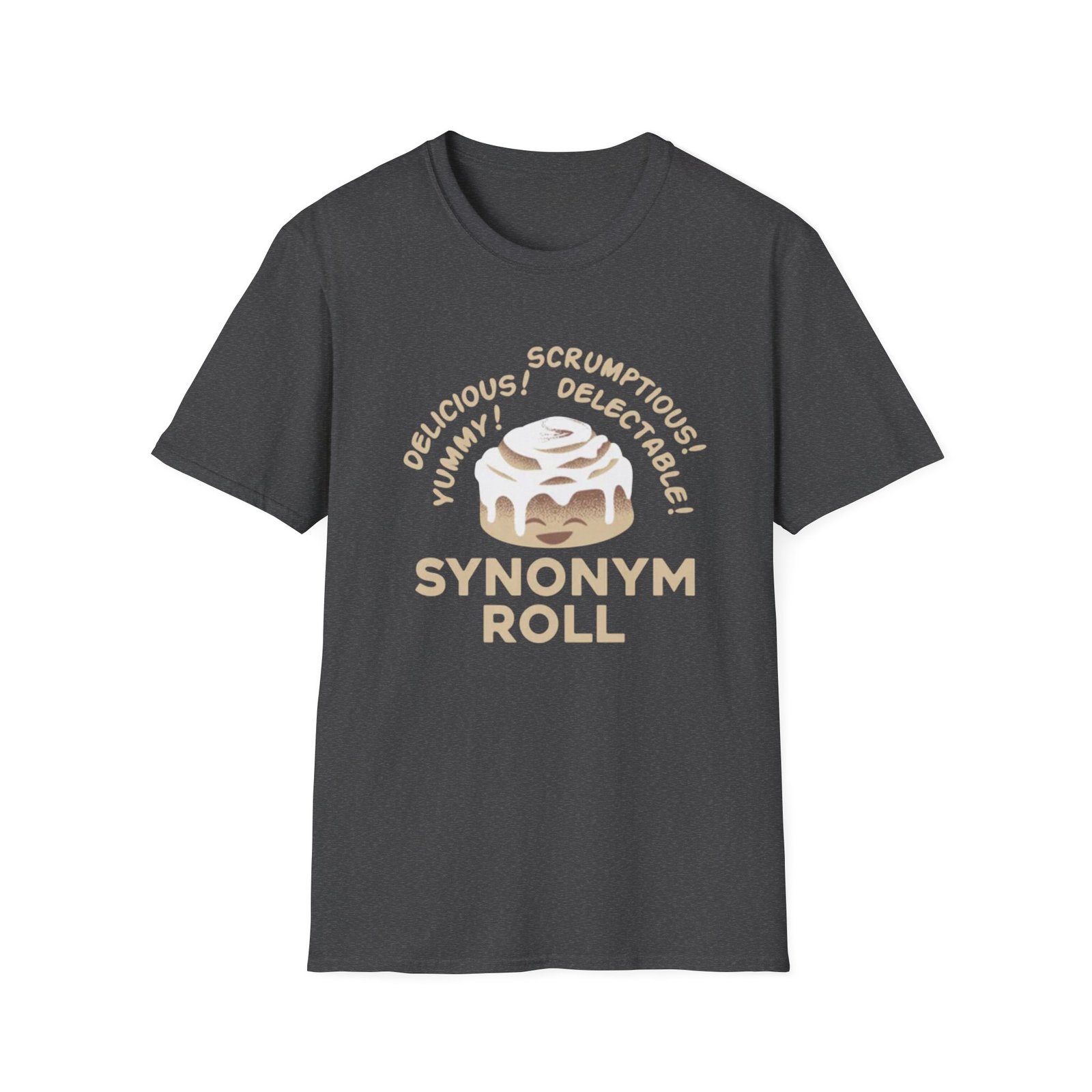 Synonym Roll T-Shirt | Cute Cinnamon Roll Wordplay, Bakery Pun Tee - Image 13