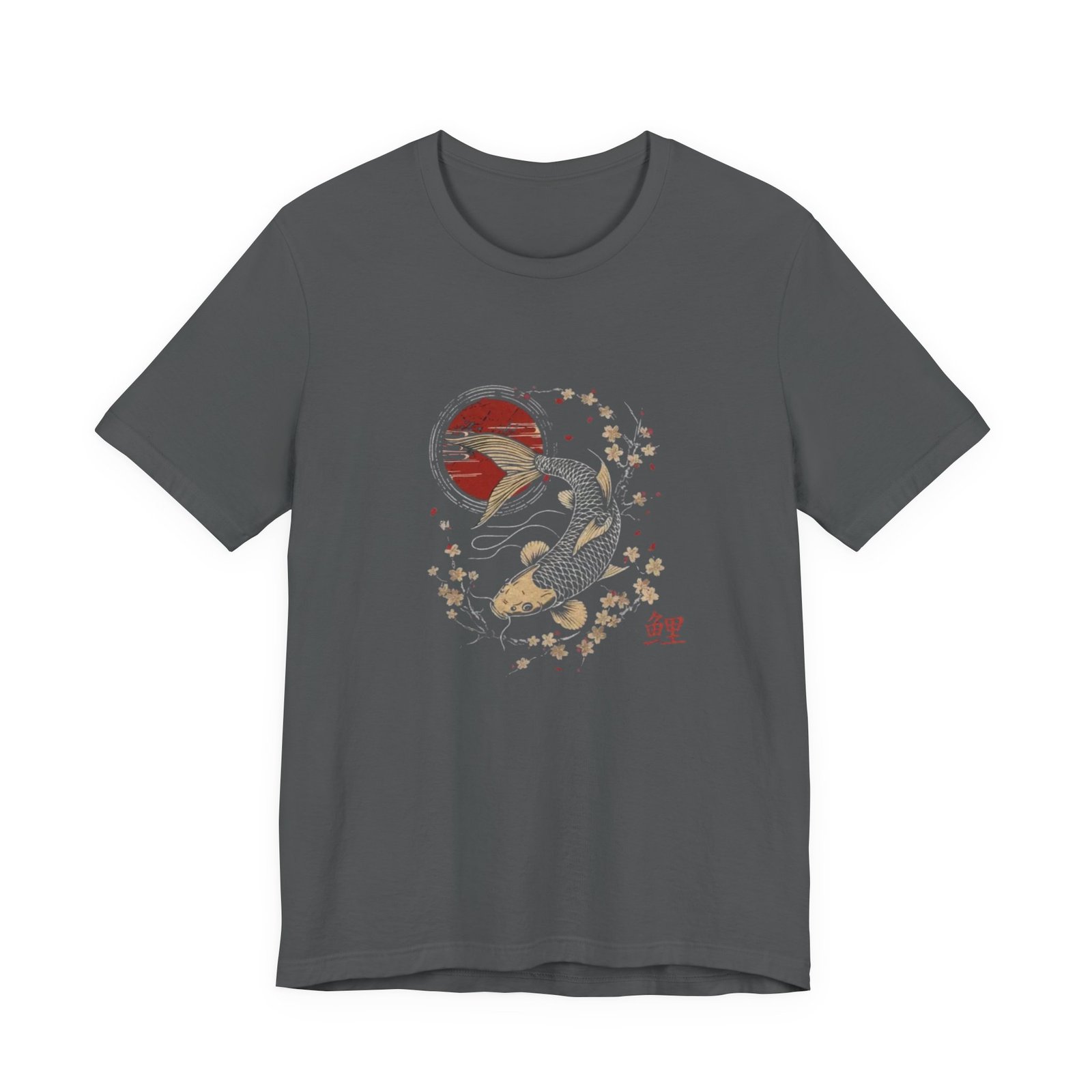 Koi Fish Graphic Tee, Unisex Casual T-Shirt, Gift for Nature Lovers, Cool Summer Top, Japanese Art Apparel - Image 13