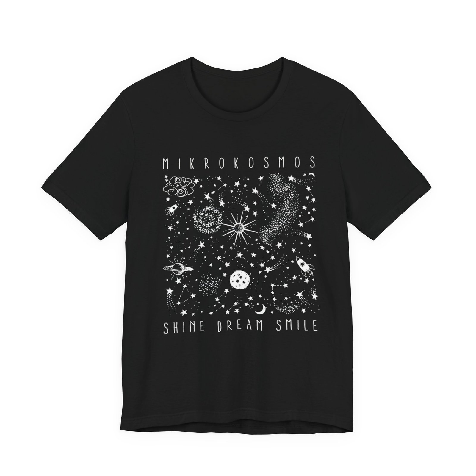 Cosmos Unisex Tee, Space T-Shirt, Microcosmoso Shirt, Spiritual Tee, Celestial Top, Galaxy Shirt, Universe Tee - Image 2