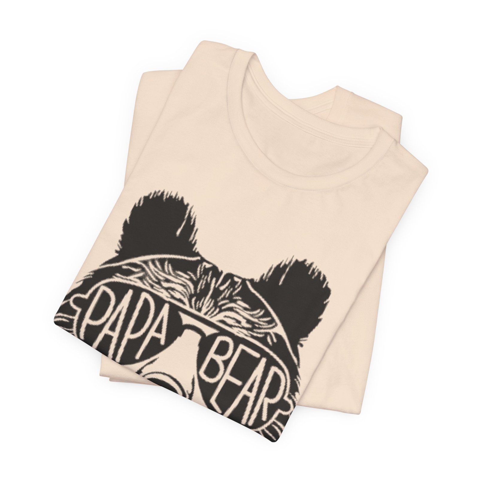 Papa Bear Graphic Tee | Bear Face Sunglasses Dad Shirt - Image 15