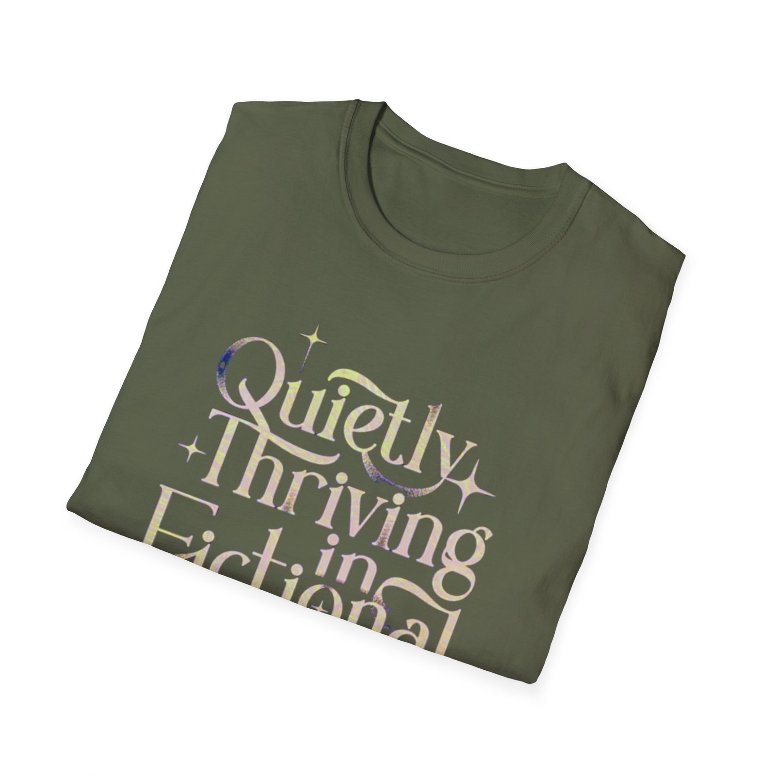 Quietly Thriving in Fictional Realms T-Shirt | Bookish Literary Shirt - Image 12