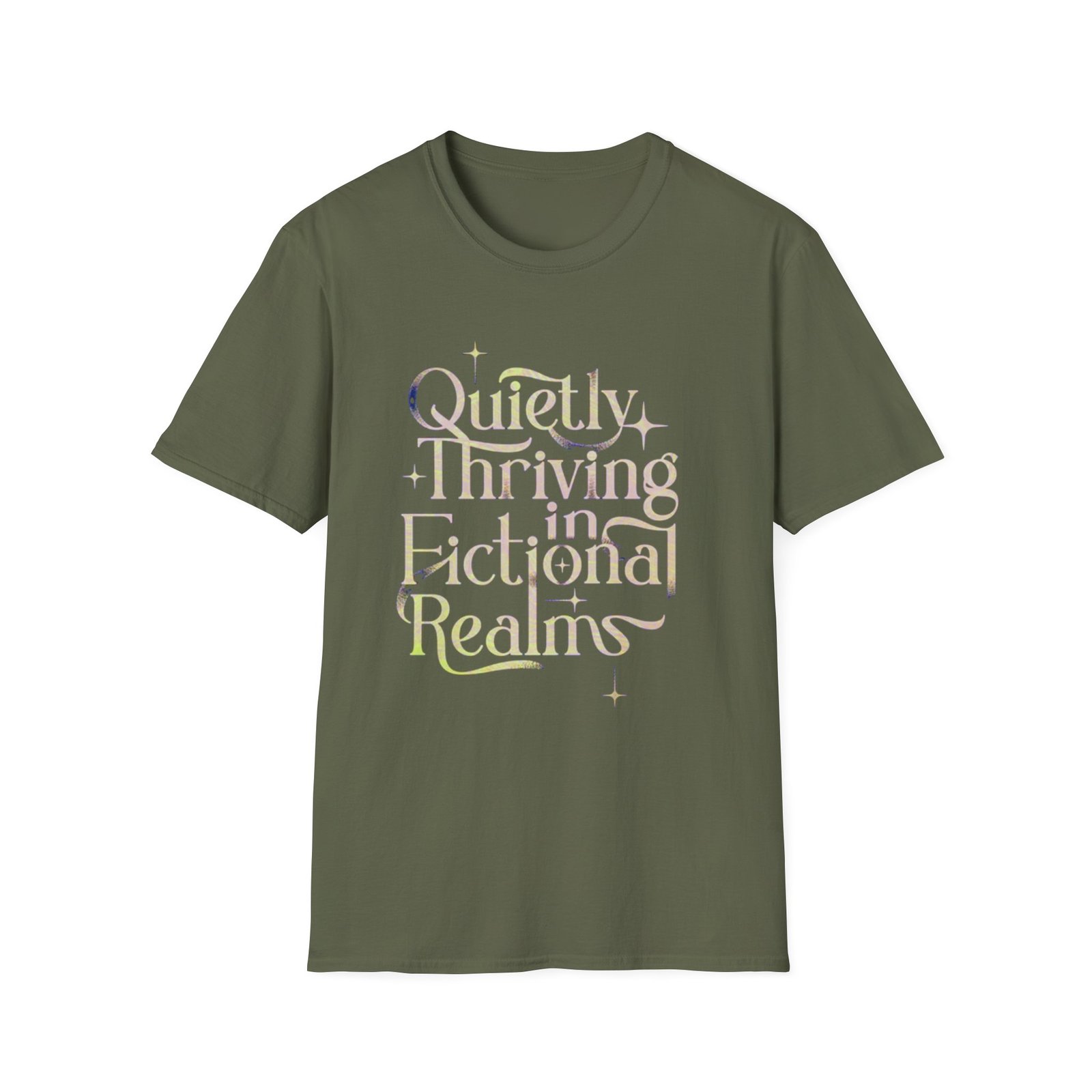 Quietly Thriving in Fictional Realms T-Shirt | Bookish Literary Shirt - Image 9