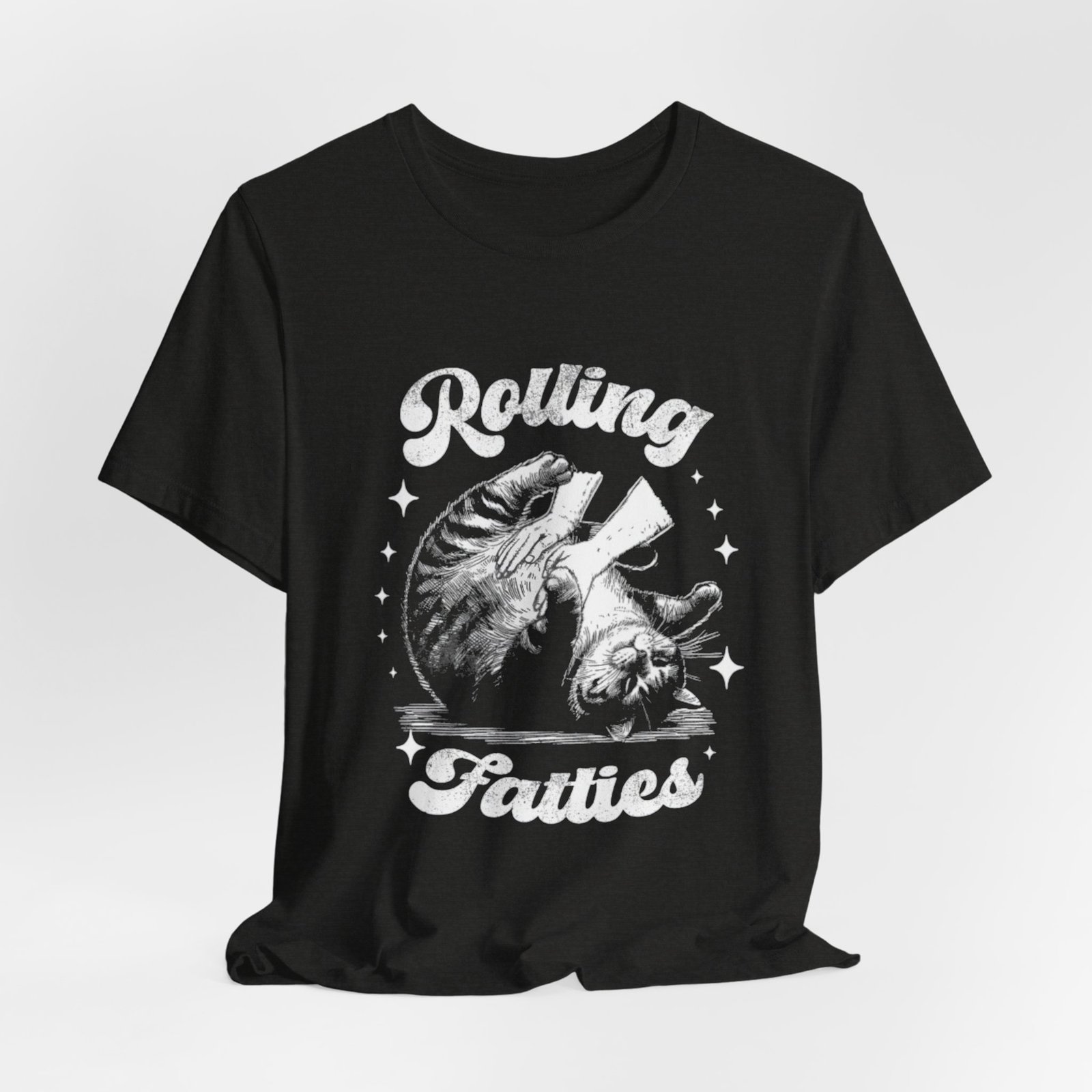 Rolling Fatties Cat Tee | Vintage Octopus Illustration, Nautical Graphic Shirt - Image 8