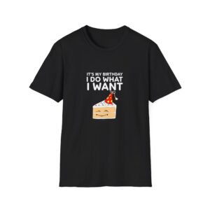 Birthday Cake Slice I Do What I Want T-Shirt | Funny Birthday Shirt