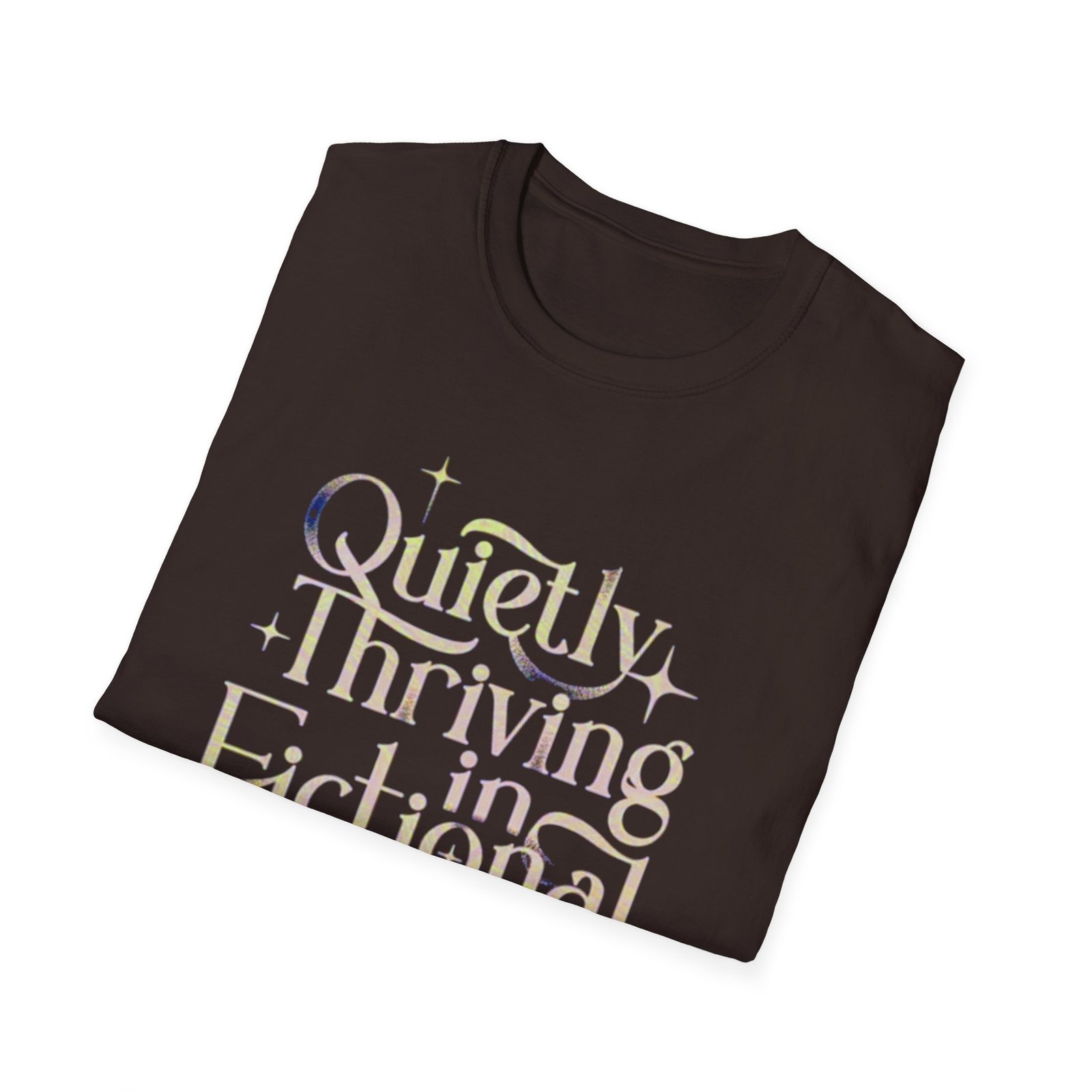 Quietly Thriving in Fictional Realms T-Shirt | Bookish Literary Shirt - Image 8