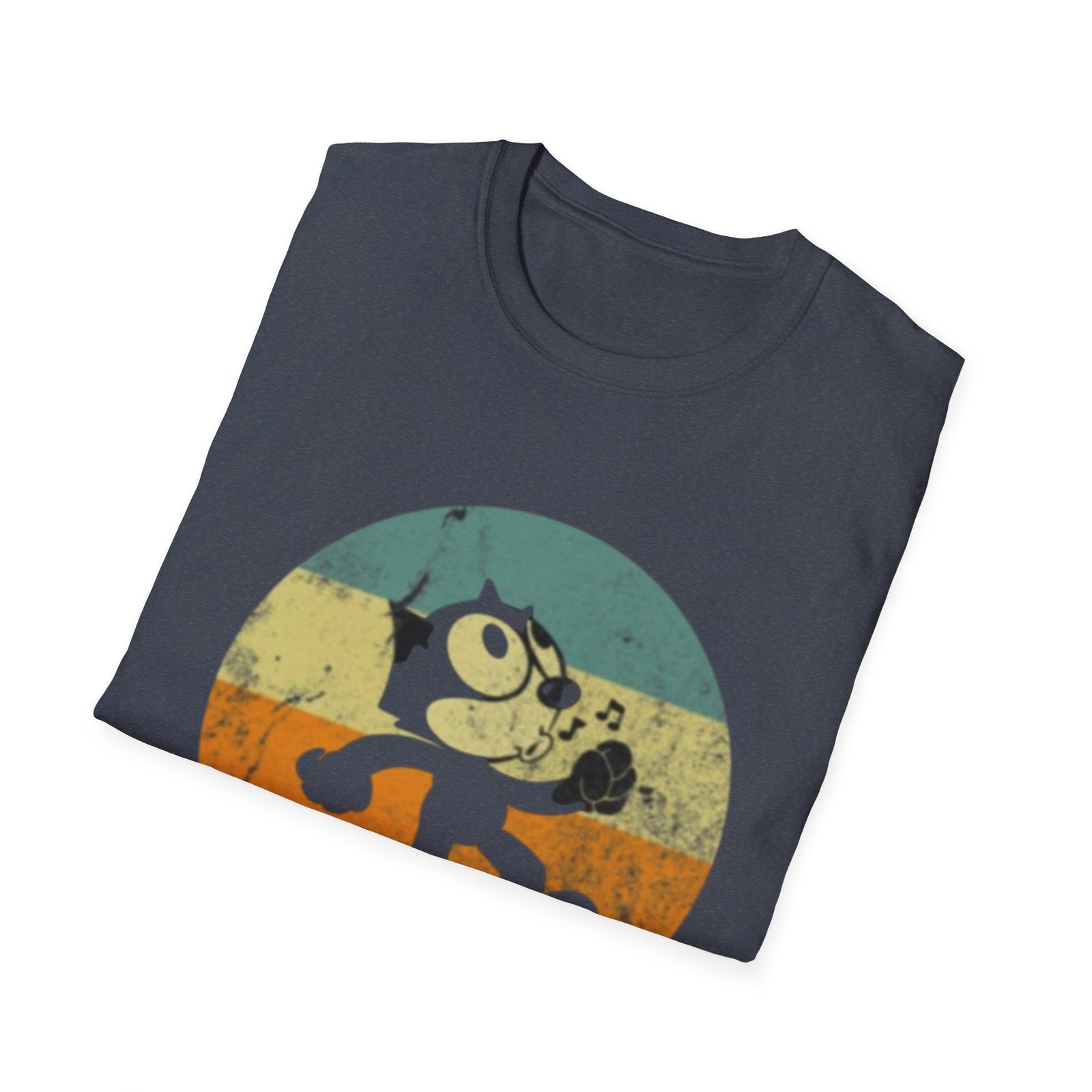Vintage Cartoon Character T-Shirt | Retro Striped Circle Design - Image 24
