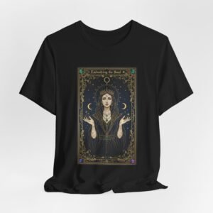 Moon Priestess Tarot Card T-Shirt | modern tarot apparel, classic tarot style