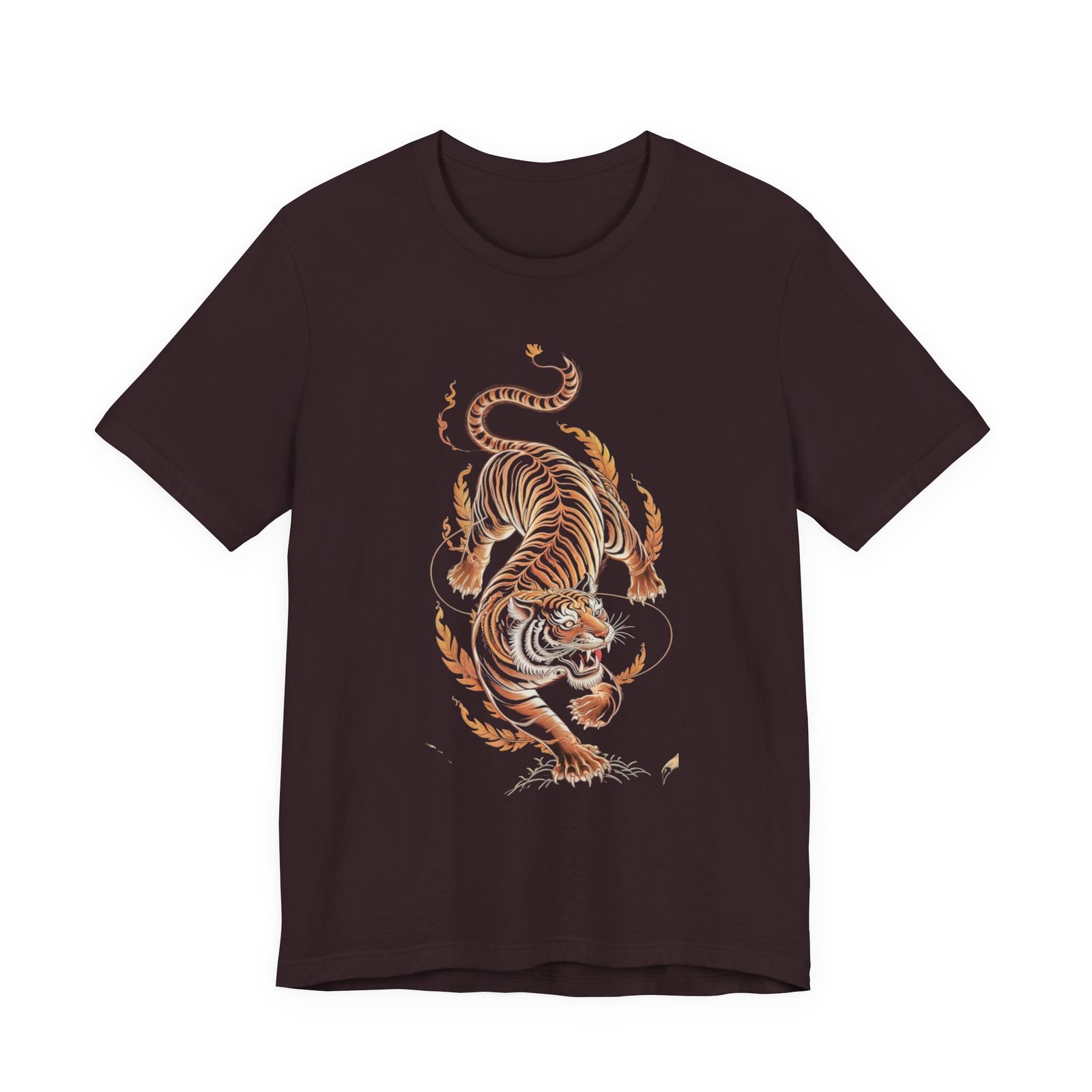 Flaming Tiger Unisex Tee - Bold Graphic, Casual Wear, Gift for Animal Lovers, Streetwear Style, Perfect for Summer - Image 17