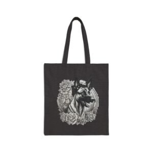 Great Dane Floral Portrait Tote Bag — Canvas Dog Lover Grocery & Everyday Tote