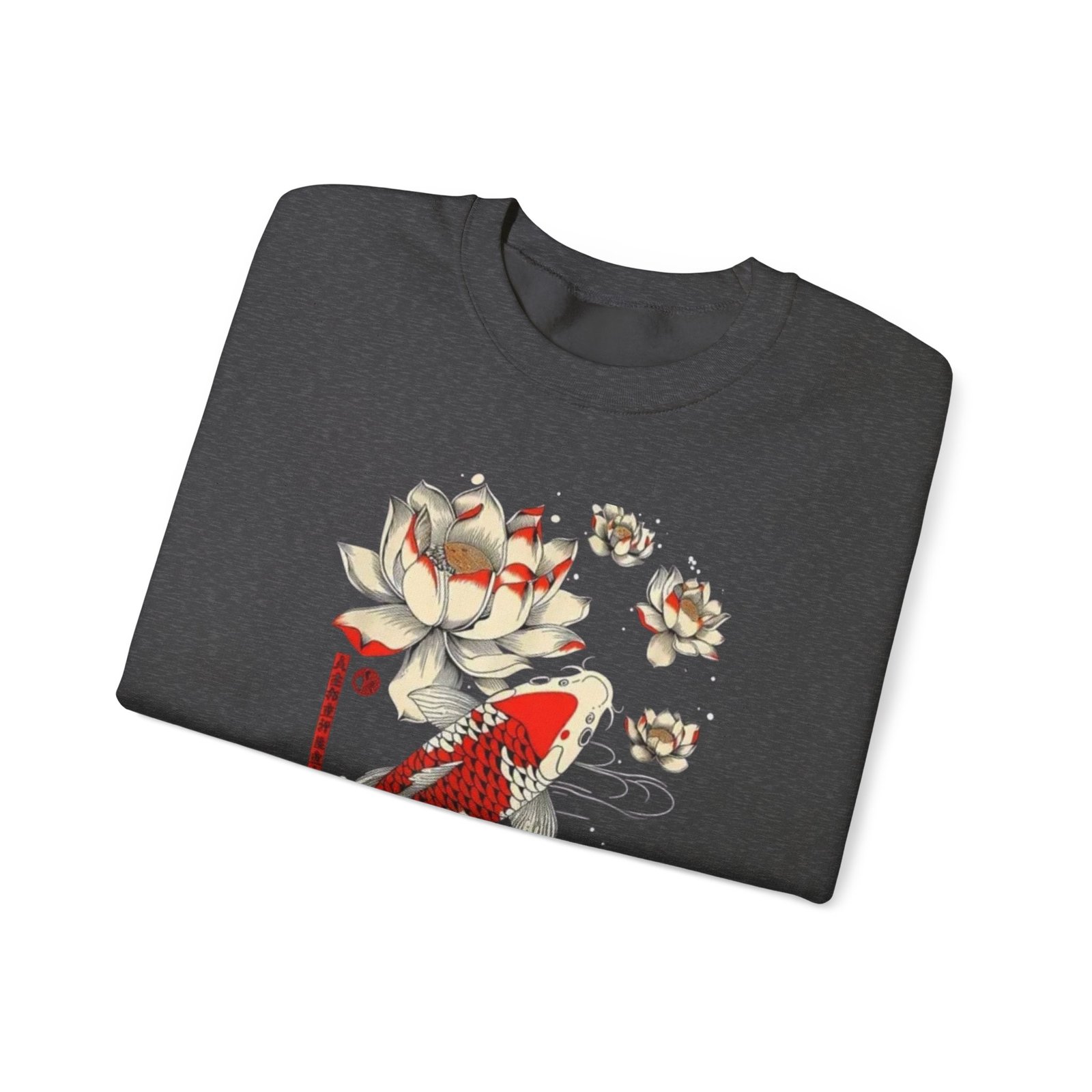 Koi Fish & Lotus Sweatshirt - Cozy Unisex Crewneck for Nature Lovers, Perfect for Casual Wear, Gifts, and Celebrations - Image 11