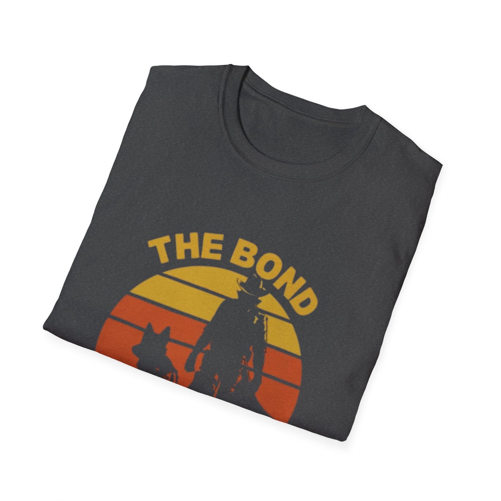 The Bond That Never Dies T-Shirt | Cowboy and Dog Sunset Silhouette - Image 12