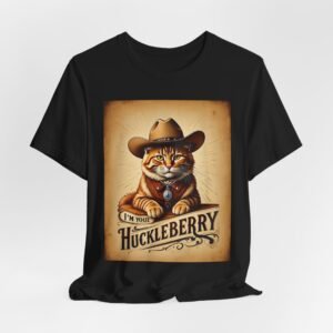 I'm Your Huckleberry, Cat Cowboy Tee | Vintage Western Kitty Poster