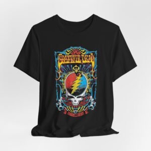 Grateful Dead-Inspired Unisex Tee, Vintage Band T-Shirt, Psychedelic Rock Apparel, Music Lover Gift, Festival Wear