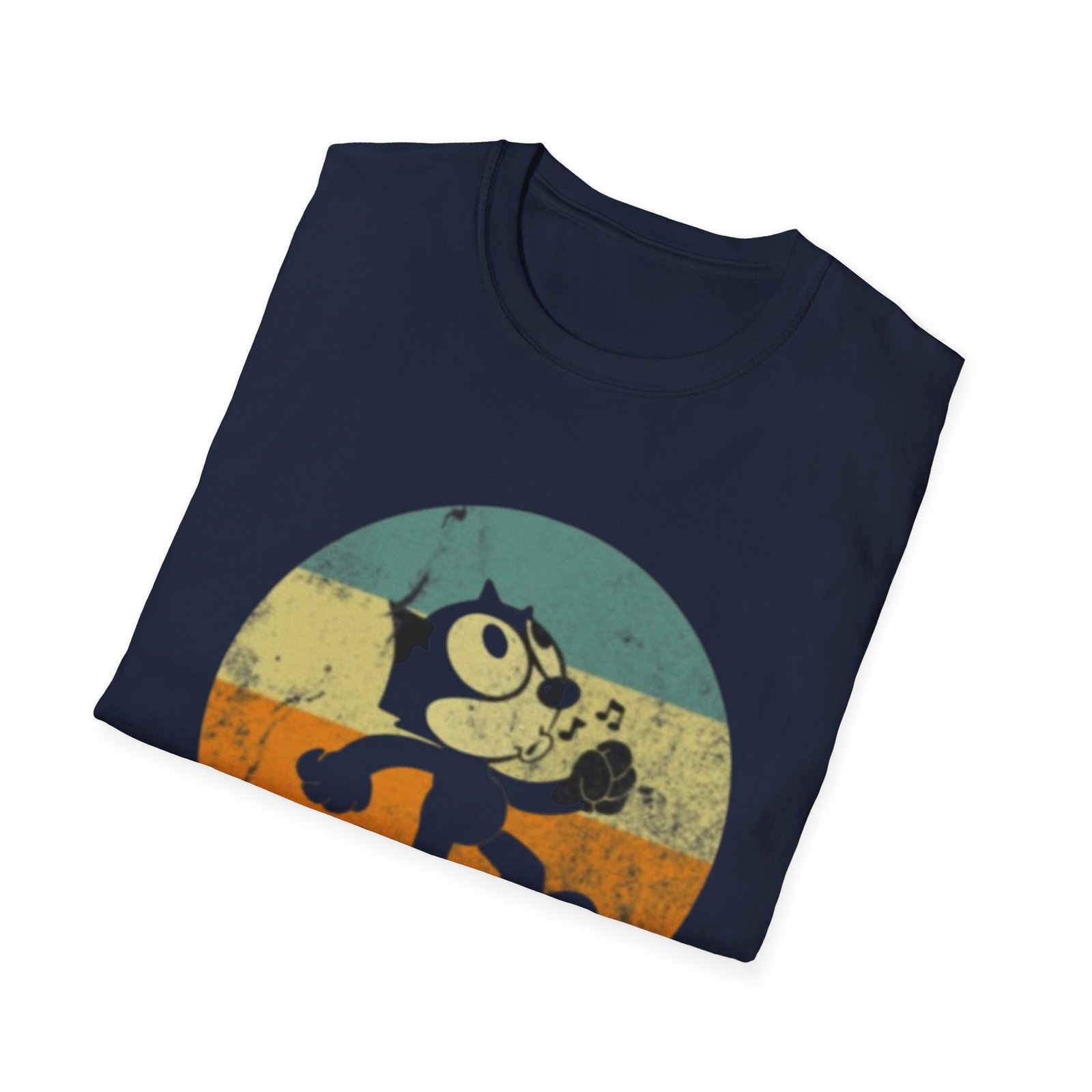 Vintage Cartoon Character T-Shirt | Retro Striped Circle Design - Image 20