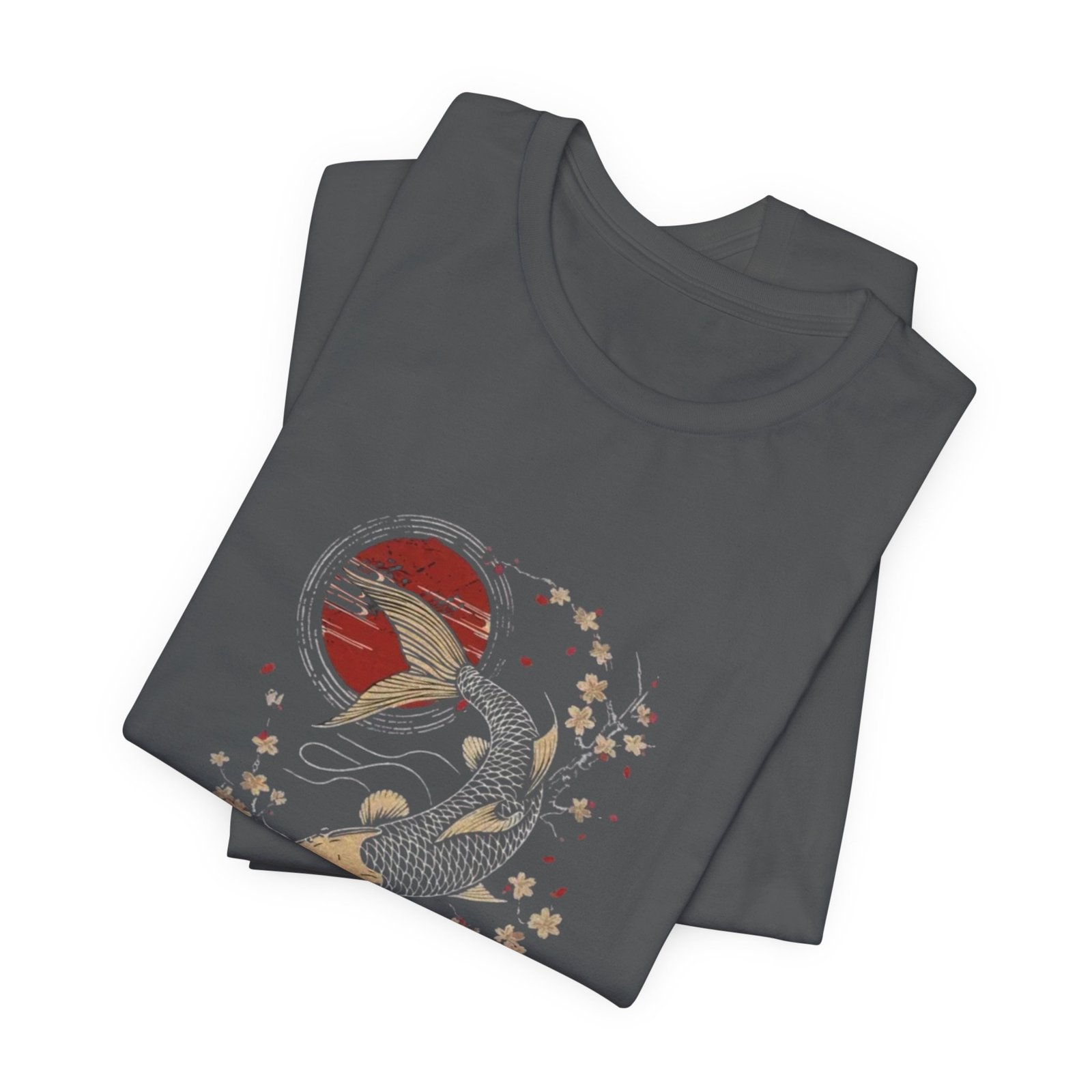Koi Fish Graphic Tee, Unisex Casual T-Shirt, Gift for Nature Lovers, Cool Summer Top, Japanese Art Apparel - Image 15