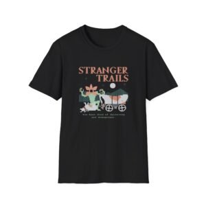 Stranger Trails illustration T-Shirt | vintage wagon floral camping design