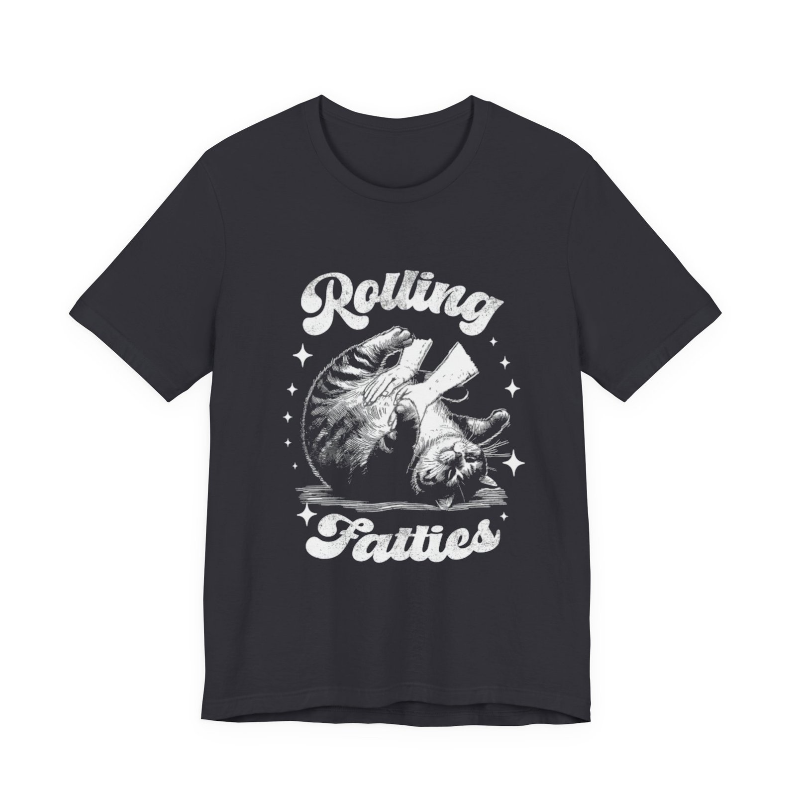 Rolling Fatties Cat Tee | Vintage Octopus Illustration, Nautical Graphic Shirt - Image 9
