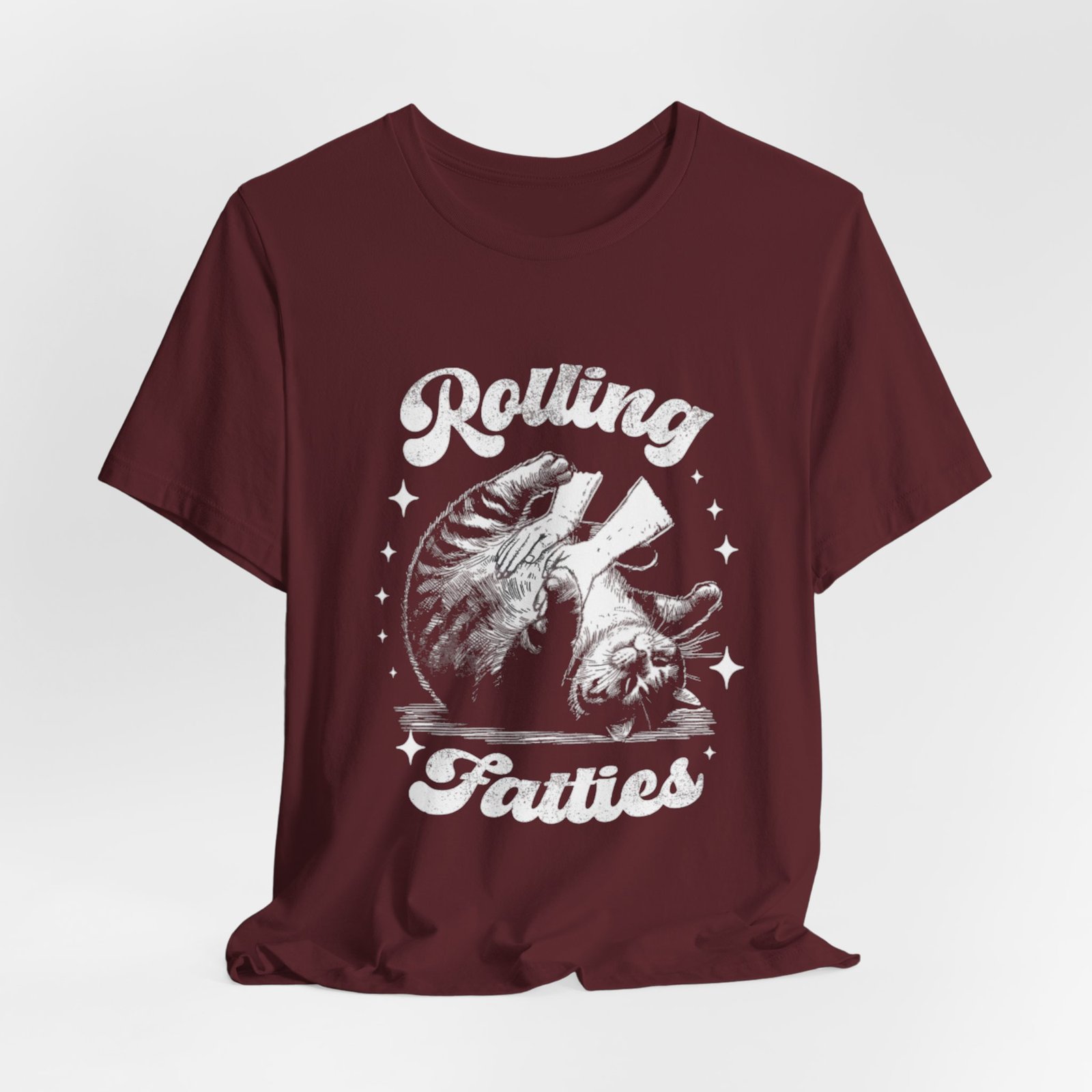 Rolling Fatties Cat Tee | Vintage Octopus Illustration, Nautical Graphic Shirt - Image 28
