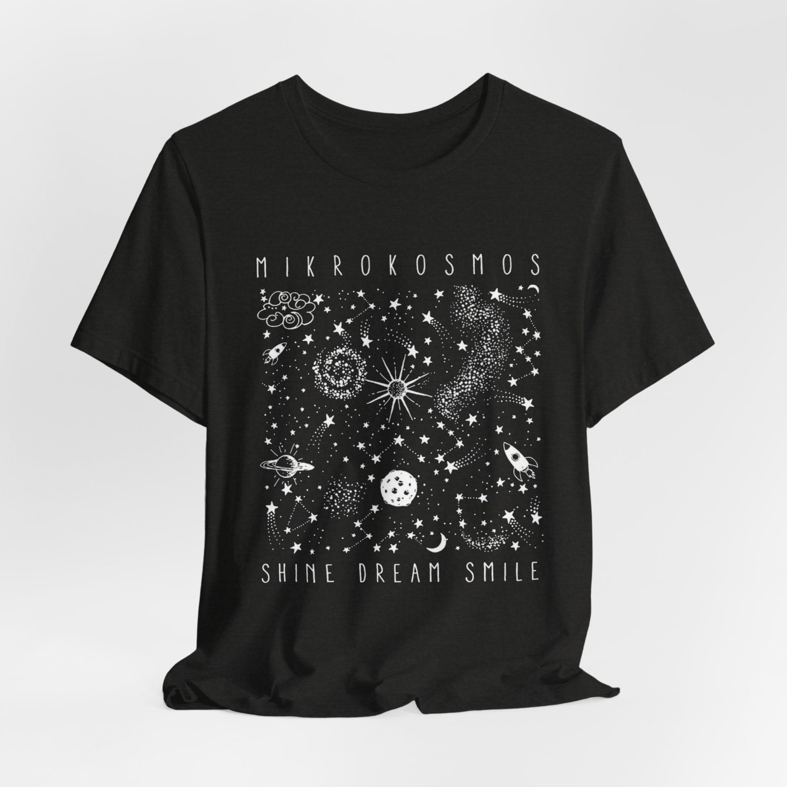 Cosmos Unisex Tee, Space T-Shirt, Microcosmoso Shirt, Spiritual Tee, Celestial Top, Galaxy Shirt, Universe Tee - Image 8