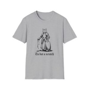 Medieval Cat Knight 'Tis but a scratch T-Shirt | Cat Armor Illustration