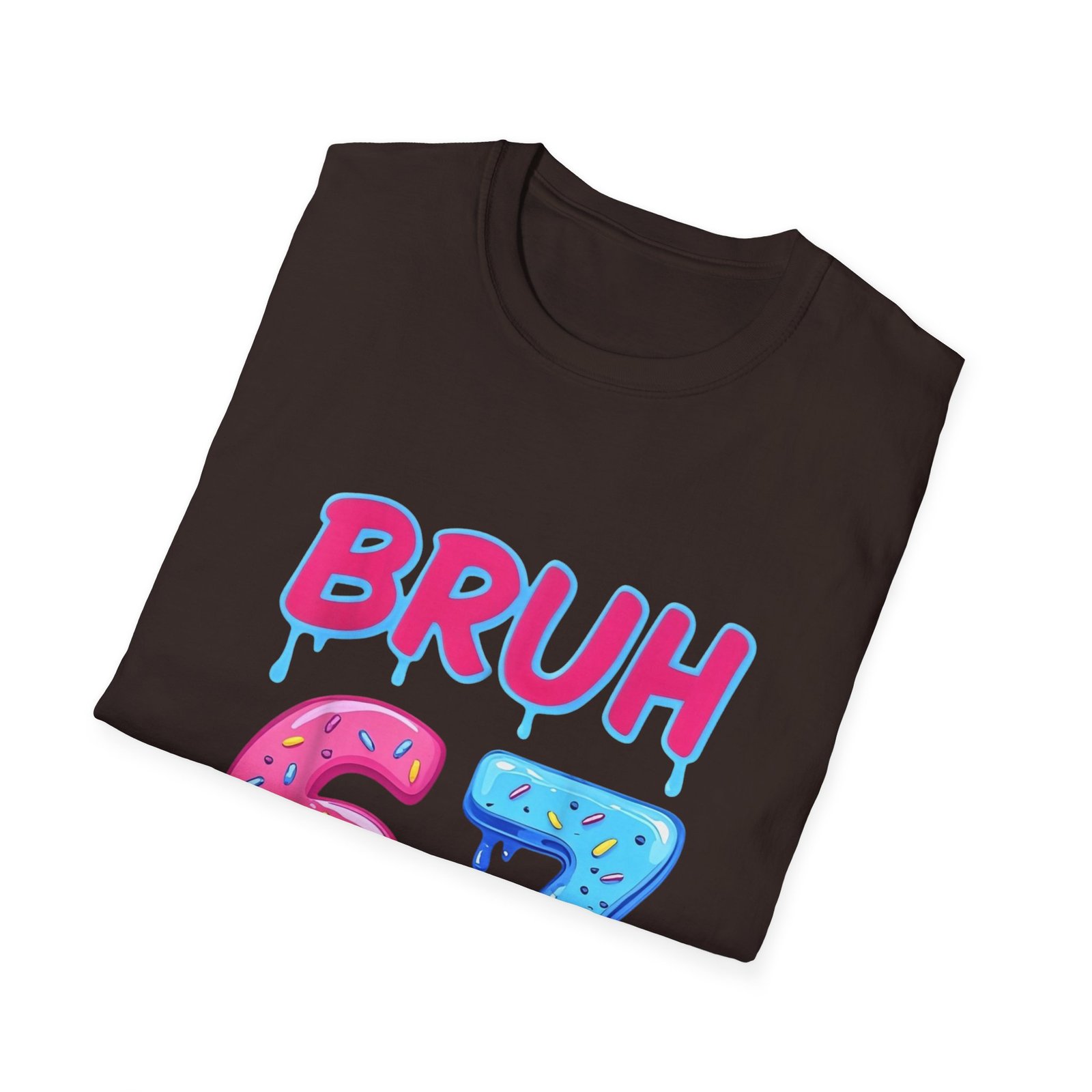 BRUH 67 drippy donut & ice cream numbers T-Shirt | colorful graphic tee - Image 16