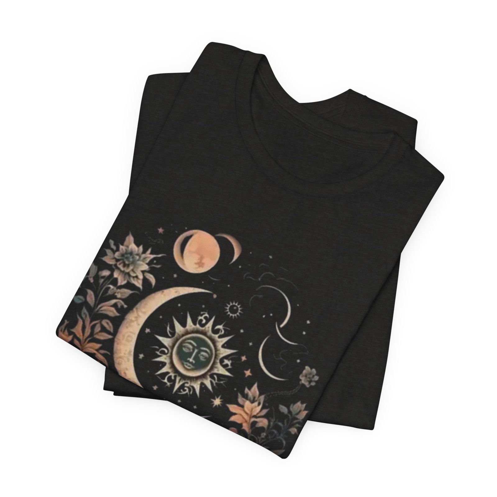 Celestial Nature Tee, Bohemian Style T-shirt for Nature Lovers, Astrology Gift, Casual Wear, Summer Vibes - Image 7