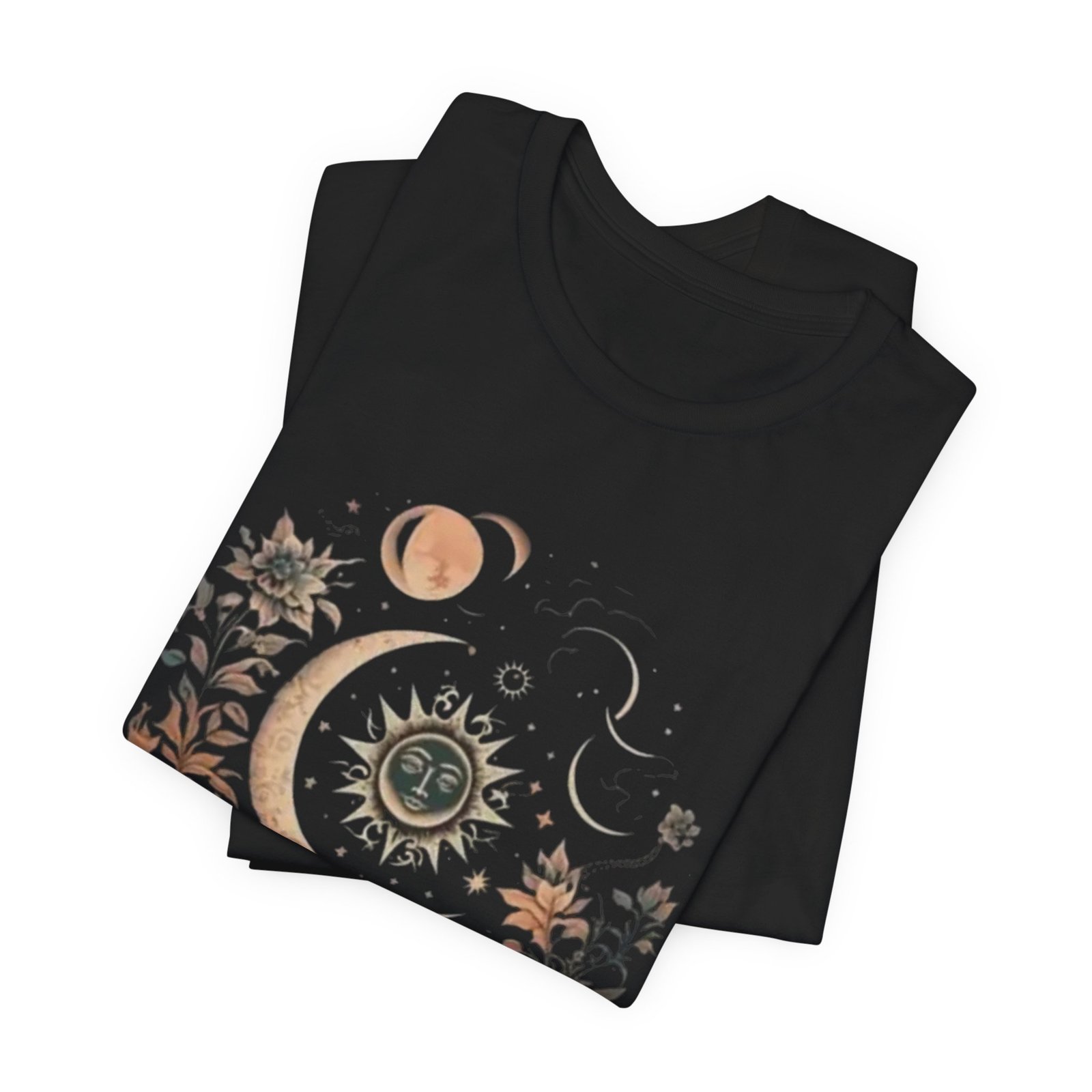 Celestial Nature Tee, Bohemian Style T-shirt for Nature Lovers, Astrology Gift, Casual Wear, Summer Vibes - Image 4