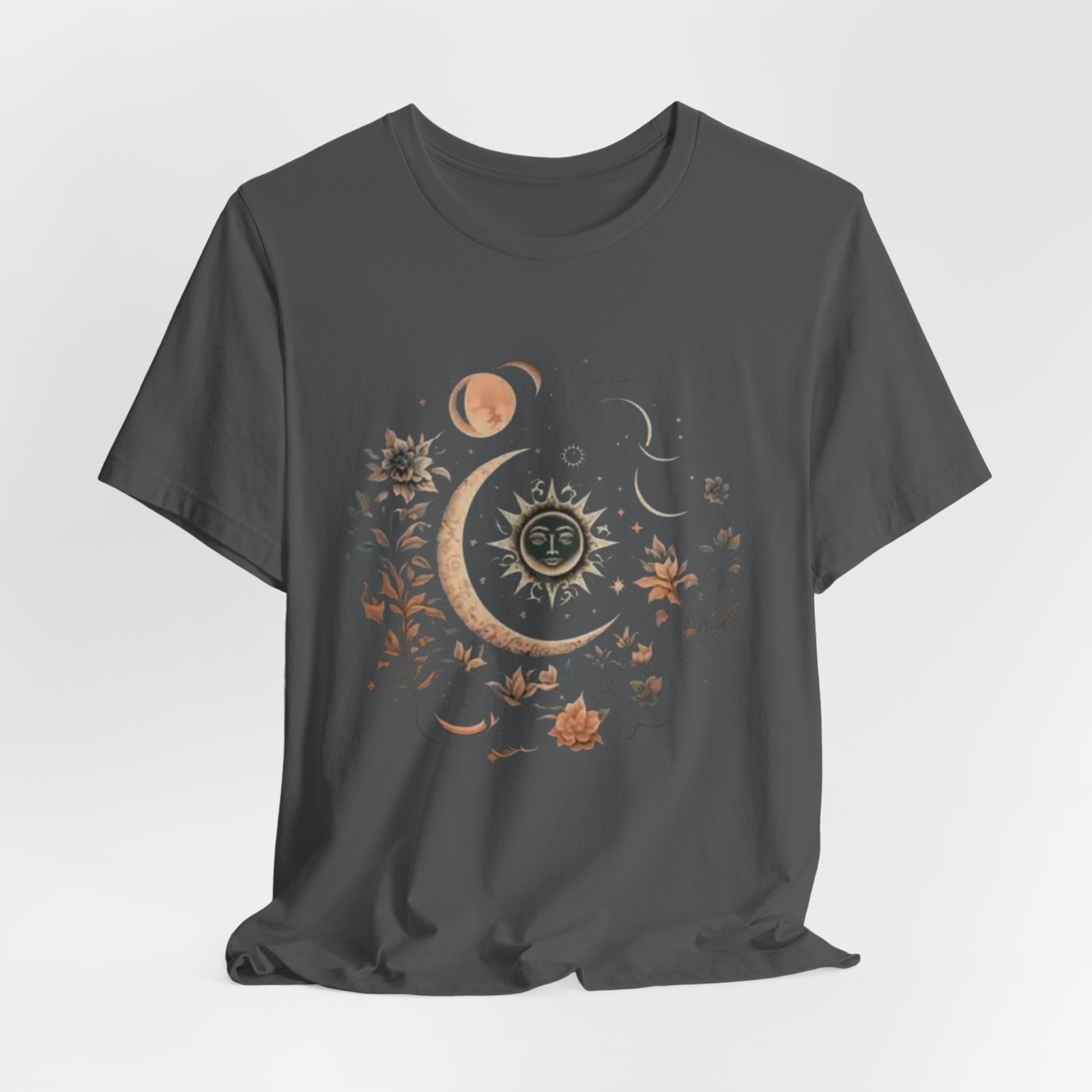 Celestial Nature Tee, Bohemian Style T-shirt for Nature Lovers, Astrology Gift, Casual Wear, Summer Vibes - Image 16